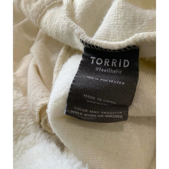 Torrid Sherpa White Jacket Size 3(3x) - Picture 7 of 9